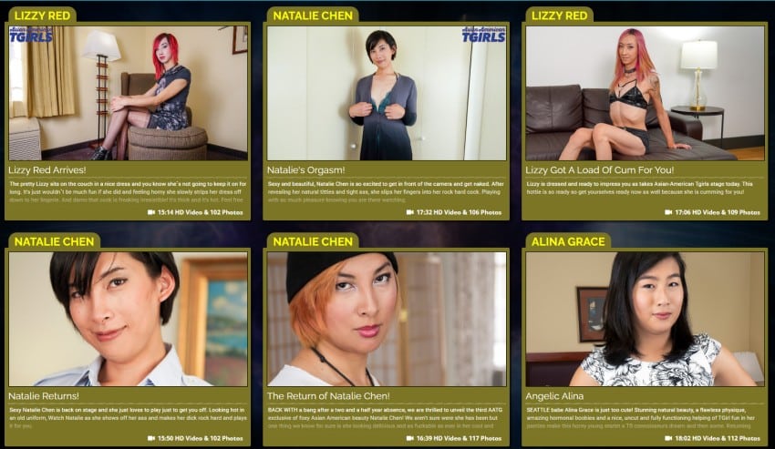 Models from Asian American TGirls Asian American tgirls from grooby