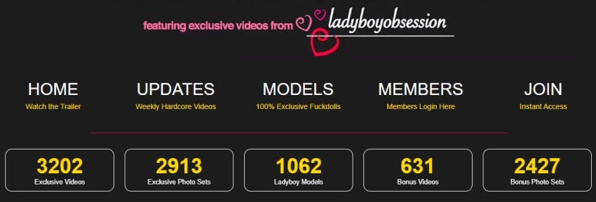 Ladyboy Gold content stats