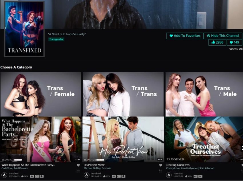 Transfixed the adult time series transfixed