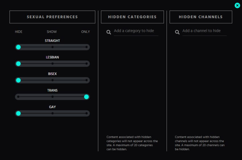 sexual preferences adult time